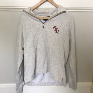 Florida State University 3/4 zip sweatshirt